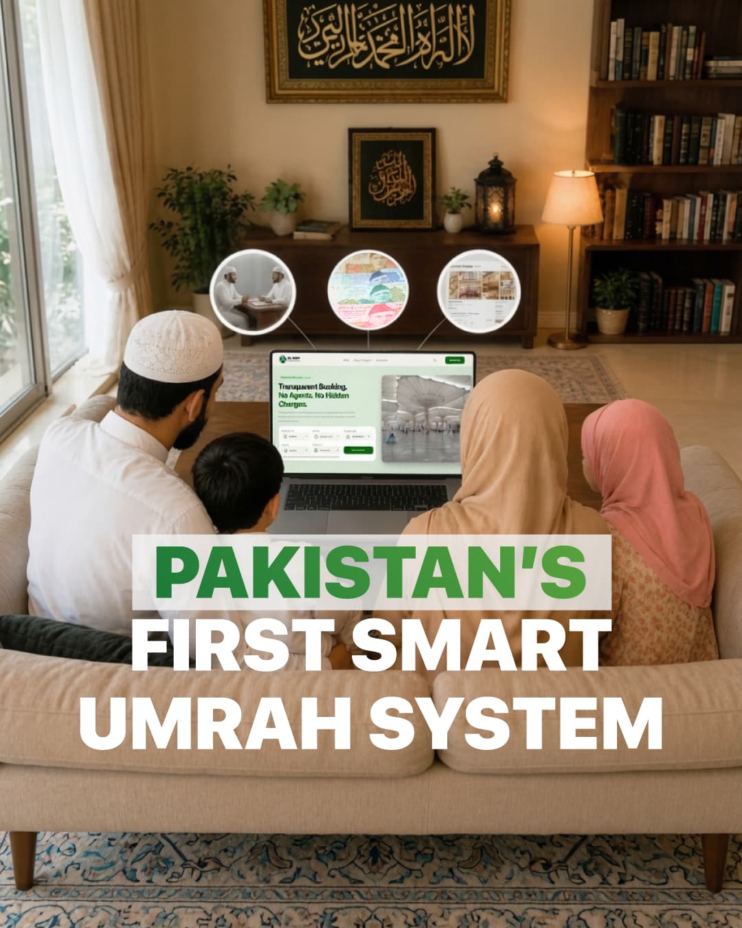 Umrah journey at the Haram